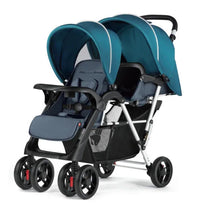 HKM-371795 Lightweight Tandem Pushchair for Twins - Double Stroller for Toddler and Baby