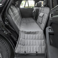 HKM-371859 Water and Dirt Resistant Vehicle-Mounted Pet Mat - Light Gray and Black, 137x147cm