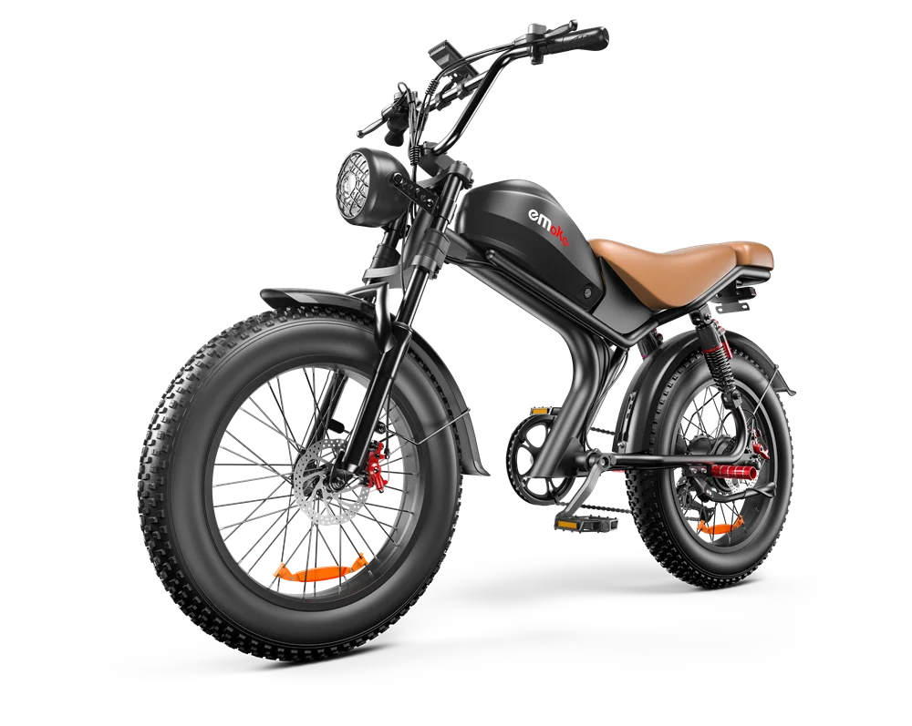 HKM-371923 250W Electric Fat Bike with 7-Speed Gears, 20" Wheels, and Integrated Lithium Battery