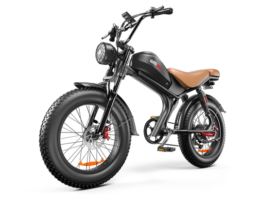 HKM-371923 250W Electric Fat Bike with 7-Speed Gears, 20" Wheels, and Integrated Lithium Battery