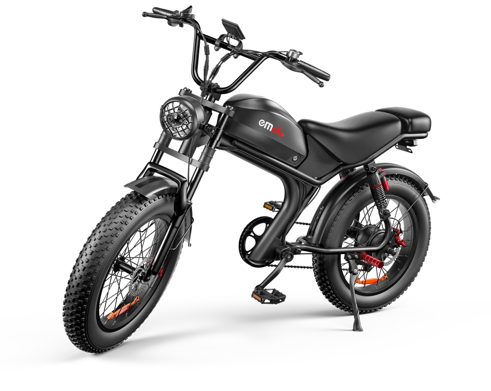 HKM-371923 250W Electric Fat Bike with 7-Speed Gears, 20" Wheels, and Integrated Lithium Battery