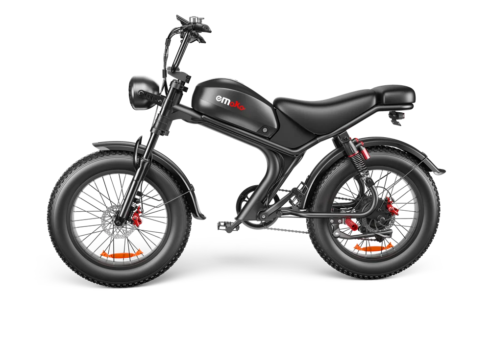 HKM-371923 250W Electric Fat Bike with 7-Speed Gears, 20" Wheels, and Integrated Lithium Battery