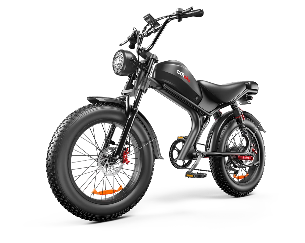 HKM-371923 250W Electric Fat Bike with 7-Speed Gears, 20" Wheels, and Integrated Lithium Battery