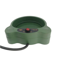 HKM-3719485 Constant Temperature Pet Water Bowl for Cats and Dogs - Durable ABS Plastic, Green, 24x24x12CM