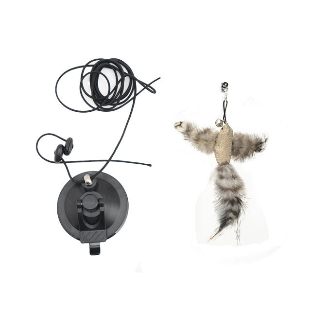 HKM-3720125 Hanging Door Cat Teaser Toy in Various Bird Designs