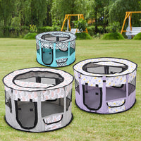 HKM-372115 Foldable Pet Tent for Dogs and Cats – Lightweight Oxford Cloth with Mesh Design