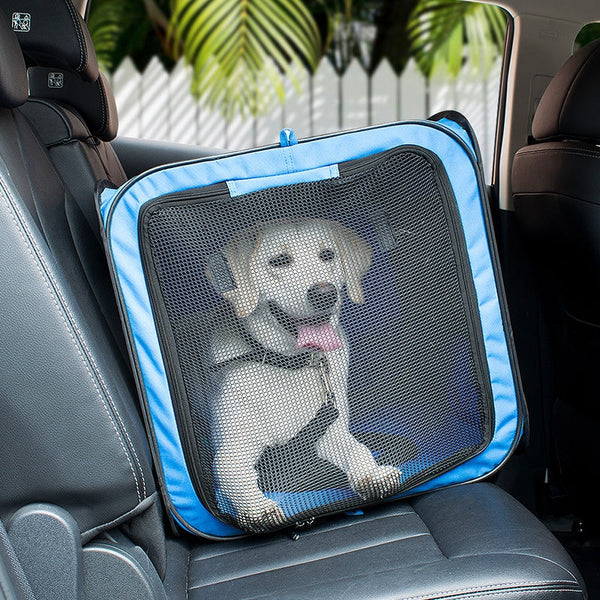 HKM-3721533 Dog Safety Seat for Cars – Breathable Polyester Kennel, Suitable for Dogs up to 50kg, Three Sizes Available