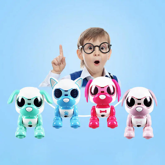 HKM-372179 Intelligent Interactive Robot Dog Toy with Light and Sound Features for Ages 3 and Up