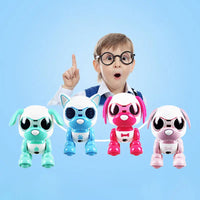 HKM-372179 Intelligent Interactive Robot Dog Toy with Light and Sound Features for Ages 3 and Up