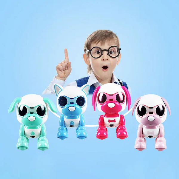 HKM-372179 Intelligent Interactive Robot Dog Toy with Light and Sound Features for Ages 3 and Up