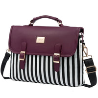 HKM-372307 Stylish 15.6 in Laptop Briefcase for Women - Functional Shoulder Satchel with Protective Sleeve