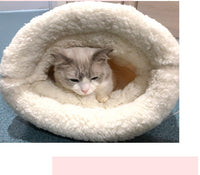 HKM-3723325 Cozy Pocketable Winter Sleeping Bag Cat Nest in Blue Rabbit, Pink Deer, and Yellow Bear Designs