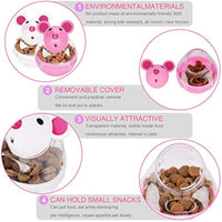 HKM-3723453 Interactive Cat Food Ball Feeder - Slow Feed Tumbler Toy for Treats and Play