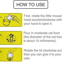 HKM-3723453 Interactive Cat Food Ball Feeder - Slow Feed Tumbler Toy for Treats and Play