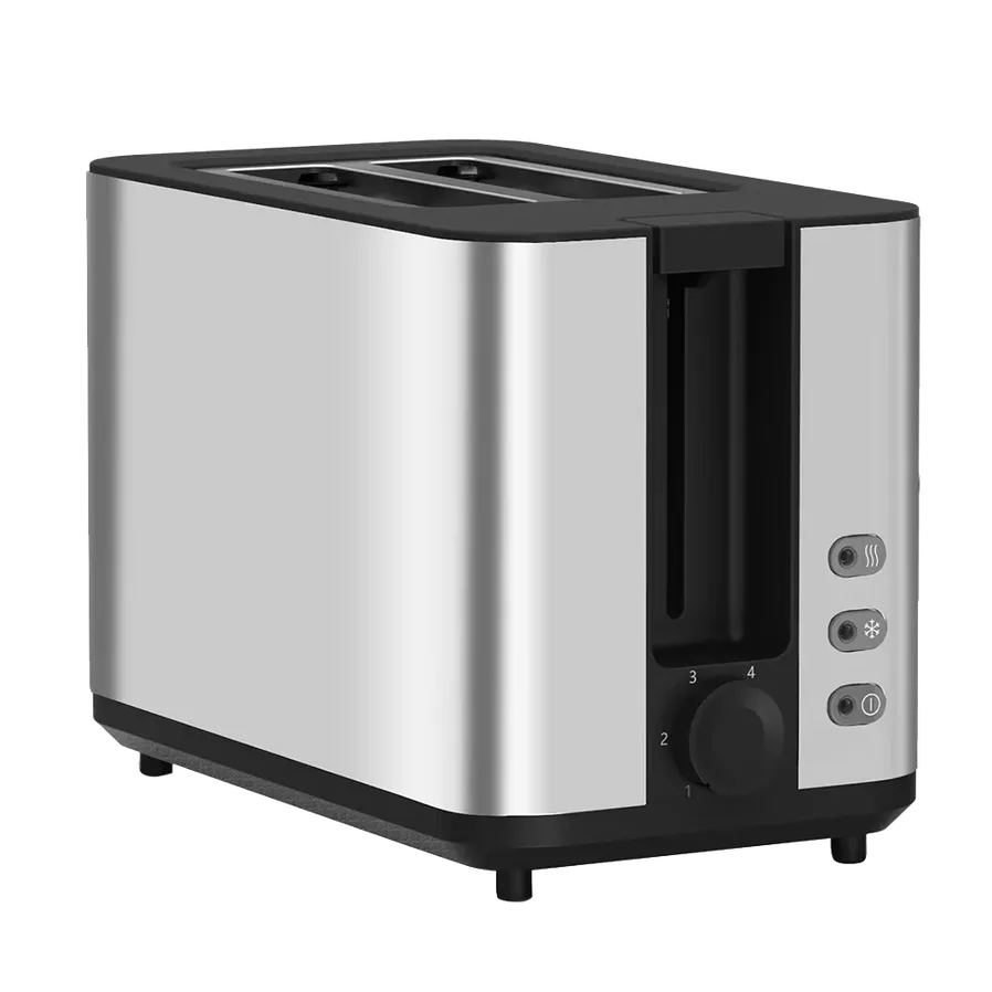 HKM-372499 Silver Electric Bread Toaster for Two Slices – Custom Logo Option Available