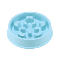 HKM-3725245 Petal-Shaped Plastic Slow Feeder Bowl in Various Colors for Pets