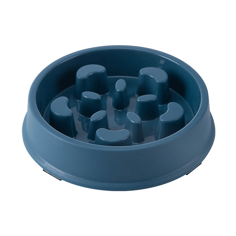 HKM-3725245 Petal-Shaped Plastic Slow Feeder Bowl in Various Colors for Pets