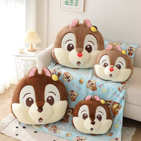 HKM-372563 Cartoon Chipmunk Pillow Cushion for Car and Home, Soft Embroidery Design