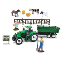 HKM-372563 Friction Function Diecast Farm Truck Tractor Toy for Kids Ages 2-7, Eco-Friendly ABS Material