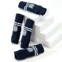 HKM-3726525 Winter Warm Pet Socks - 4-Piece Set for Small Dogs & Puppies, Durable Polyester Leg Covers for Protection Against Cold, Snow, and Dirt