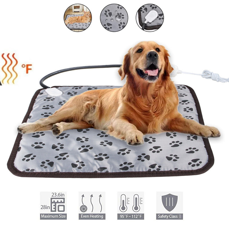 HKM-3726909 Pet Heating Pad for Dogs and Cats - Waterproof Electric Mat with Adjustable Temperature and Chew-Resistant Cord