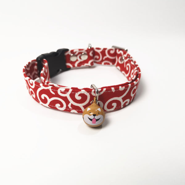 HKM-3727037 Japanese Style Dog Collar for Small Dogs - Available in Multiple Colors and Sizes