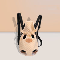 HKM-3727293 Cartoon Patterned Canvas Portable Cat Backpack for Spring Outings - Multiple Sizes Available