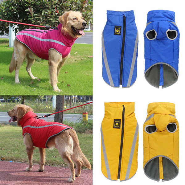 HKM-3727421 Reflective Waterproof Jacket for Medium to Large Dogs in Multiple Colors