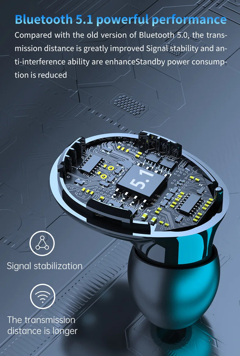 HKM-372755 AI Assistant Earphones with Noise Cancellation Technology