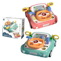 HKM-372755 Multi-Functional Kids Steering Wheel Toy with Lights and Music for Early Education