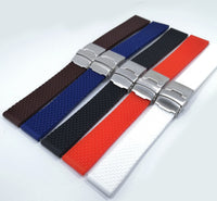 HKM-372819 Comfortable Silicone Watch Strap with Stainless Steel Buckle - Universal Fit for Most Watches