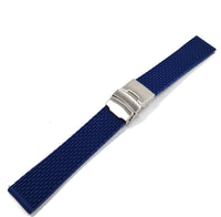 HKM-372819 Comfortable Silicone Watch Strap with Stainless Steel Buckle - Universal Fit for Most Watches