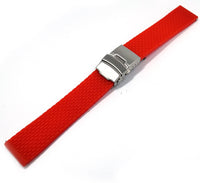 HKM-372819 Comfortable Silicone Watch Strap with Stainless Steel Buckle - Universal Fit for Most Watches