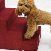 HKM-3728317 Pet Stair Ladder for Dogs - Ideal for Small Breeds and Older Pets, Easy Storage Design