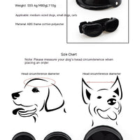 HKM-3729853 Pet Safety Helmet with Sunglasses Set for Dogs and Cats - Casual Monochrome Design