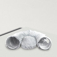 HKM-373139 Warm Plush Foldable Cat Tunnel Nest