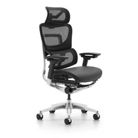 HKM-373203 Ergonomic Real Leather Executive Office Chair with Swivel Function