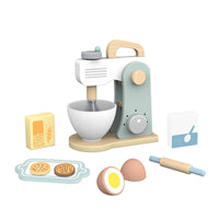 HKM-373203 Wooden Kitchen Food Toy Mixer Blender Set for Kids Pretend Play