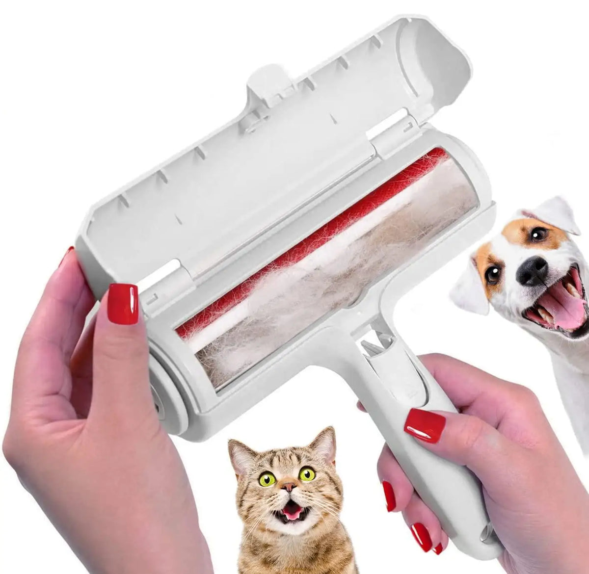 HKM-373267 Reusable Self-Cleaning Pet Hair Remover Roller for Carpets and Upholstery