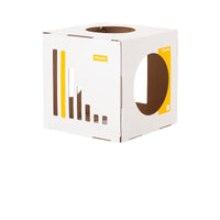 HKM-3734077 Eco-Friendly Corrugated Cat Villa House - Durable Cardboard Design for All Cat Breeds