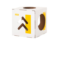 HKM-3734077 Eco-Friendly Corrugated Cat Villa House - Durable Cardboard Design for All Cat Breeds