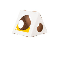 HKM-3734077 Eco-Friendly Corrugated Cat Villa House - Durable Cardboard Design for All Cat Breeds