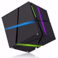 HKM-373459 Rubik's Cube Bluetooth Speaker with Colorful LED Lights for Mobile Devices