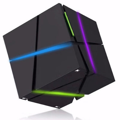 HKM-373459 Rubik's Cube Bluetooth Speaker with Colorful LED Lights for Mobile Devices