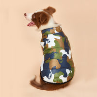 HKM-3735229 Pet Camouflage Plus Velvet Padded Jacket for Comfortable Warmth and Style