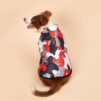 HKM-3735229 Pet Camouflage Plus Velvet Padded Jacket for Comfortable Warmth and Style