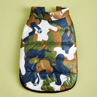 HKM-3735229 Pet Camouflage Plus Velvet Padded Jacket for Comfortable Warmth and Style