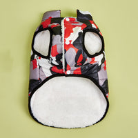 HKM-3735229 Pet Camouflage Plus Velvet Padded Jacket for Comfortable Warmth and Style