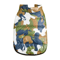 HKM-3735229 Pet Camouflage Plus Velvet Padded Jacket for Comfortable Warmth and Style