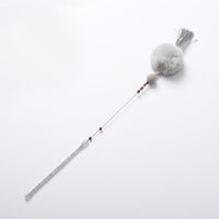 HKM-3735613 Colorful Beaded Cat Wand with Plush Accessories